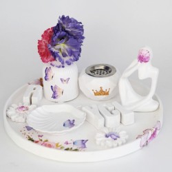 Plateau  décoratif avec accessoires