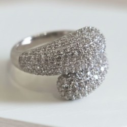 Bague Élégance en Argent 925 Sertie de Zircons