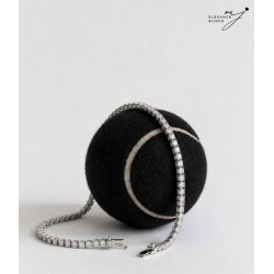 Bracelet en Argent 925 Serti de Zircons