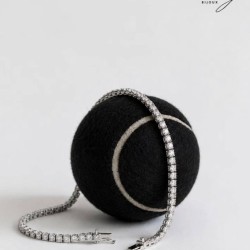 Bracelet en Argent 925 Serti de Zircons
