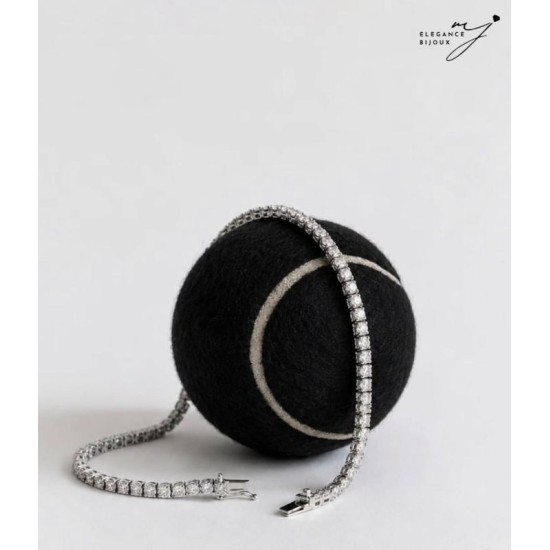Bracelet en Argent 925 Serti de Zircons