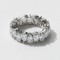 Bague en Argent 925 Entièrement Sertie de Zircons