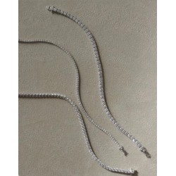 Bracelet Tennis en Argent 925 Serti de Zircons