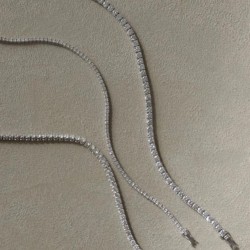 Bracelet Tennis en Argent 925 Serti de Zircons