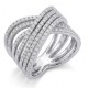 Bague Croisée en Argent 925